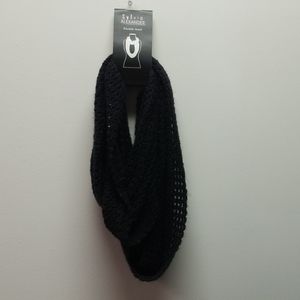 Black Knit Eternity Scarf